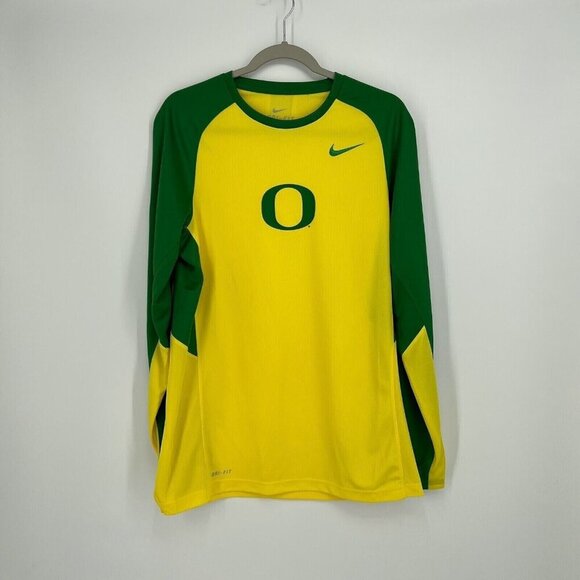 Nike Oregon Ducks Elite Basketball Size M Performance Long Sleeve Shooter - Picture 1 of 10
